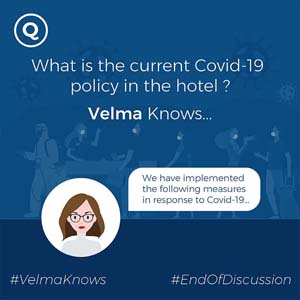  Covid19 and coronavirus policy described by chatbot for hotels